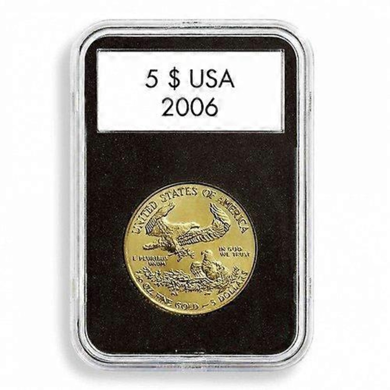 Leuchtturm Premium Quality and Durable Quickslab Square Coin Capsules 5pk