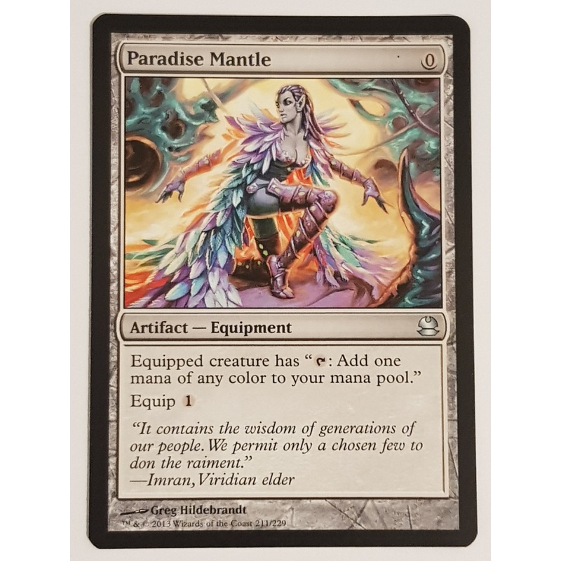 Magic the Gathering Modern Masters 2013 Paradise Mantle #211 Trading Card