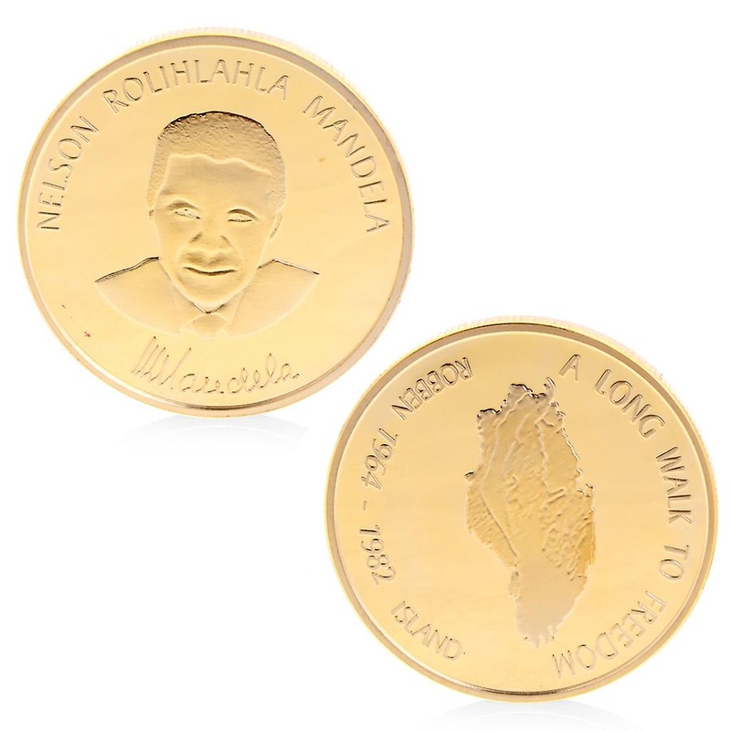 Mandela Island Commemorative Coins Copper Collection Gifts Souveniors Zinc Alloy