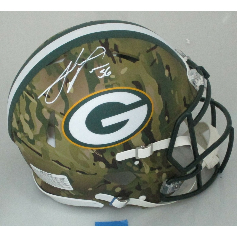 Packers JULIUS PEPPERS Signed Full Size CAMO Authentic Speed Helmet AUTO – SS