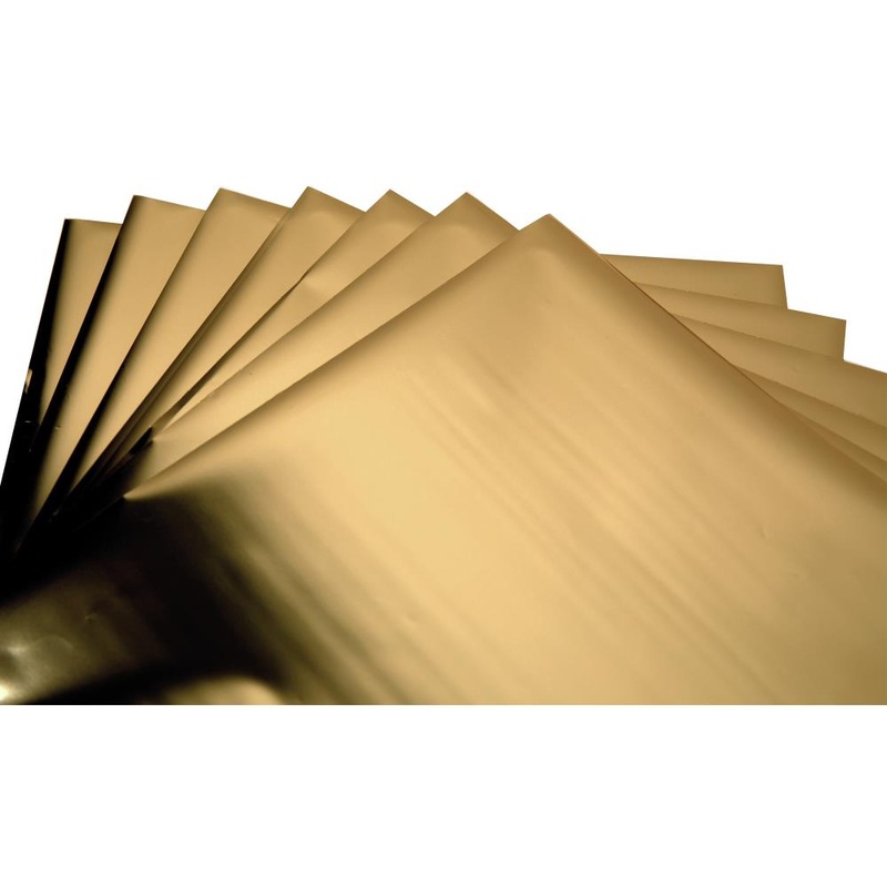 Sizzix Effectz Decorative Foil Sheets 6X6 10/Pkg Gold