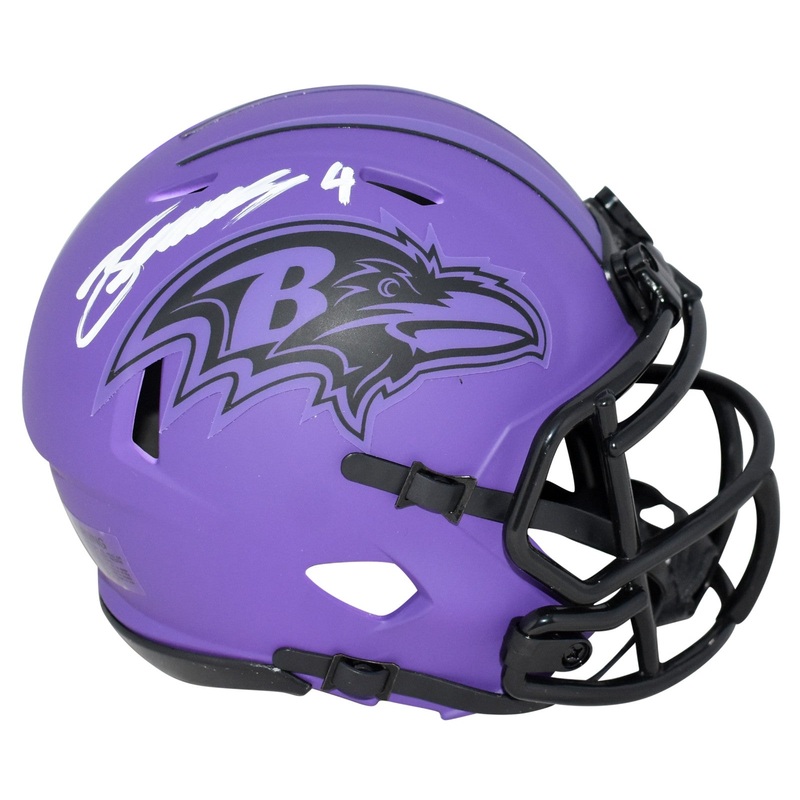 ZAY FLOWERS AUTOGRAPHED BALTIMORE RAVENS RAVE SPEED MINI HELMET BECKETT