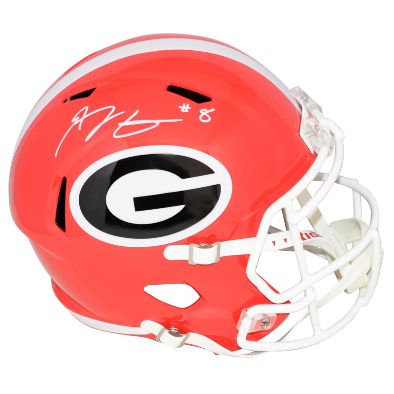 AJ GREEN AUTOGRAPHED GEORGIA BULLDOGS FULL SIZE SPEED HELMET BECKETT