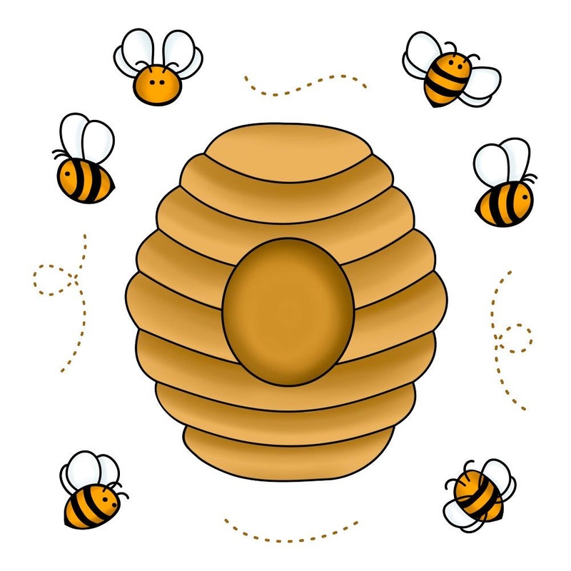 Bee Hive – 3×4 Stamp Set