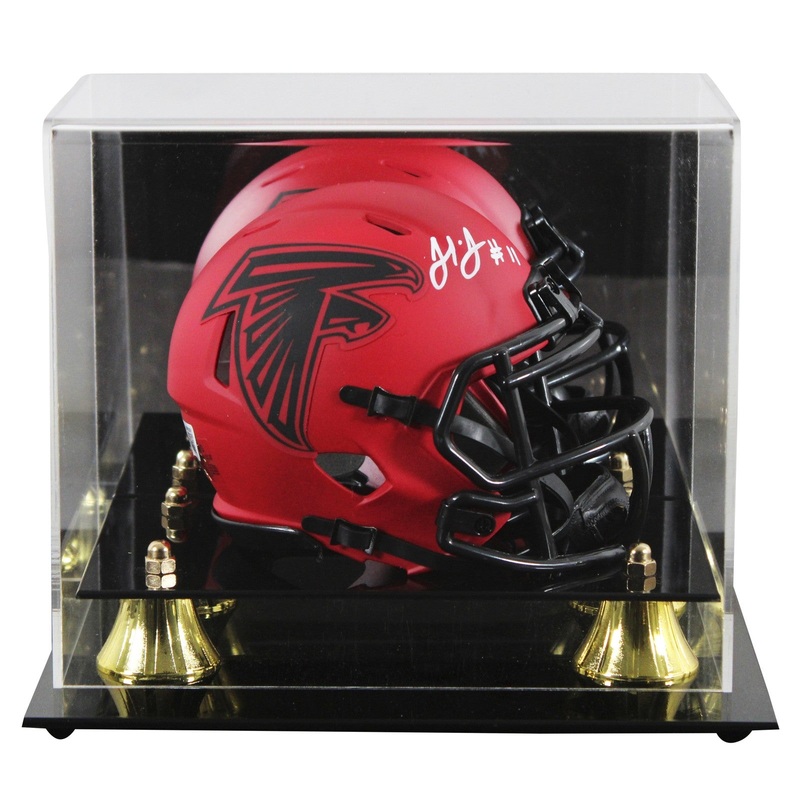 Falcons Julio Jones Authentic Signed Rave Speed Mini Helmet W/ Case BAS Witness