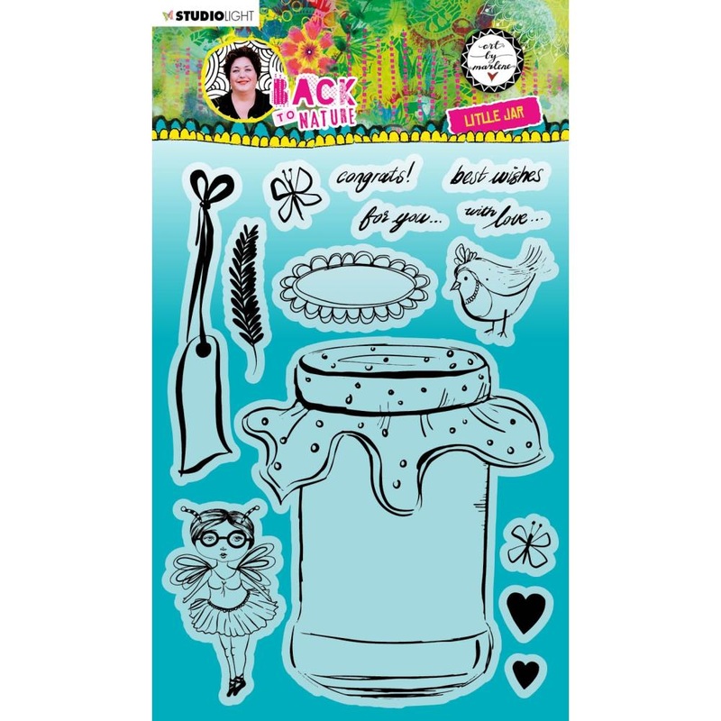 Studio Light Art By Marlene Back To Nature Clear Stamps Little Jar