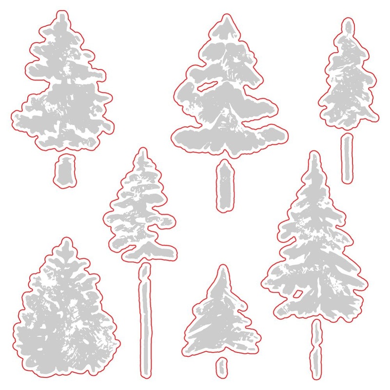 Watercolor Pines – Honey Cuts