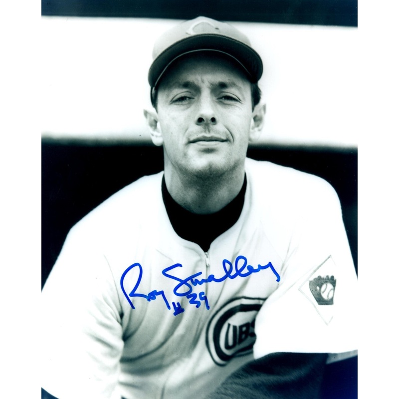 1948-53 Chicago Cubs ROY SMALLEY Signed 8×10 Photo #2 AUTO