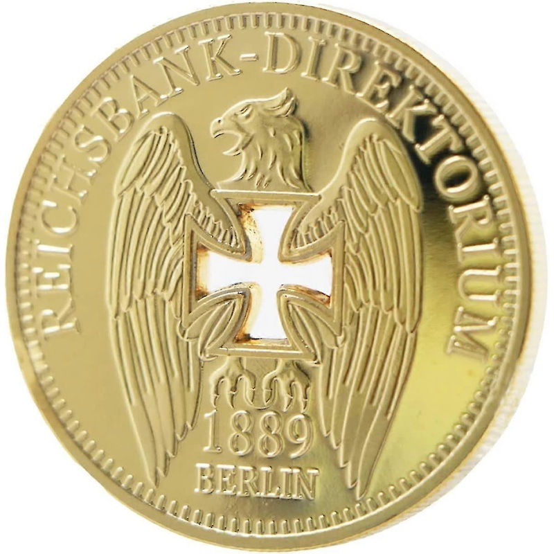 2 Pcs German Hollow Commemorative Coin, Cross Eagle Commemorative Coin, Collectible Coins, Retro Crafts