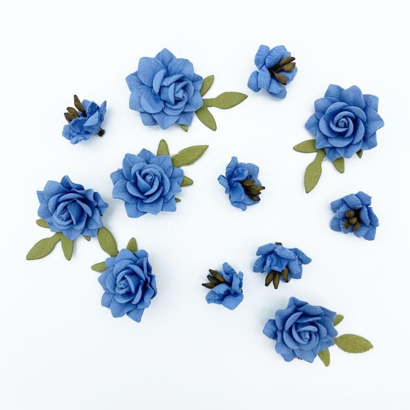49 And Market Florets Paper Flowers Cornflower