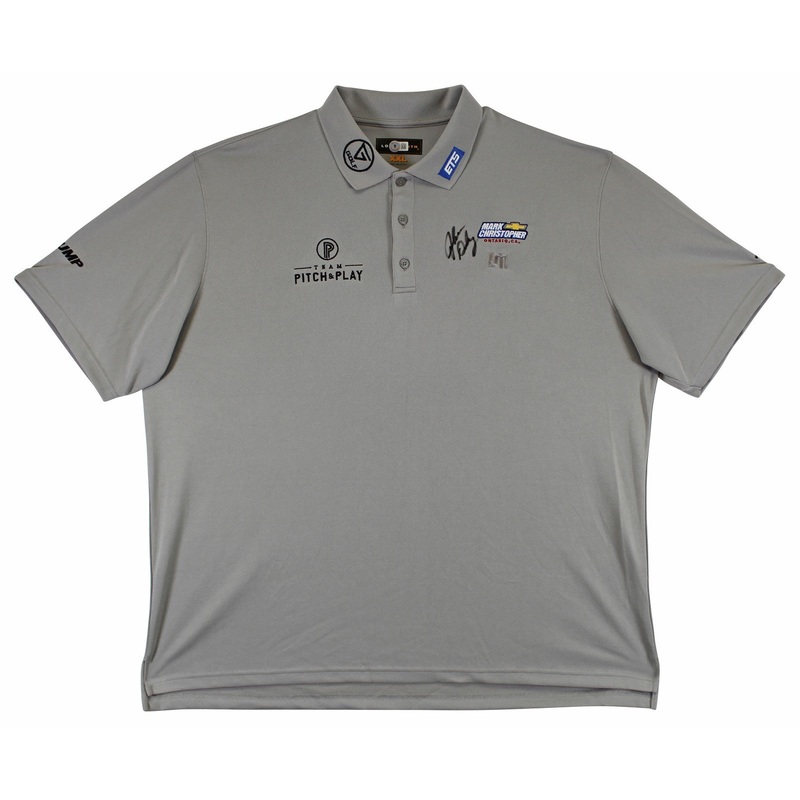 John Daly Authentic Signed Match Worn Grey Loudmouth Polo Shirt BAS #BK84751