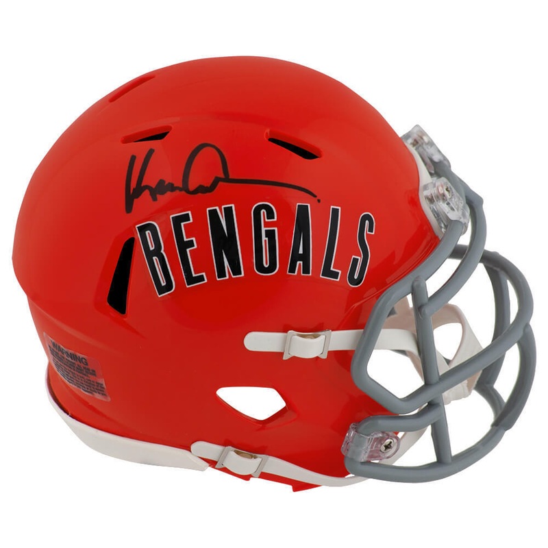 Ken Anderson Signed Bengals Throwback Riddell Speed Mini Helmet – (SCHWARTZ COA)