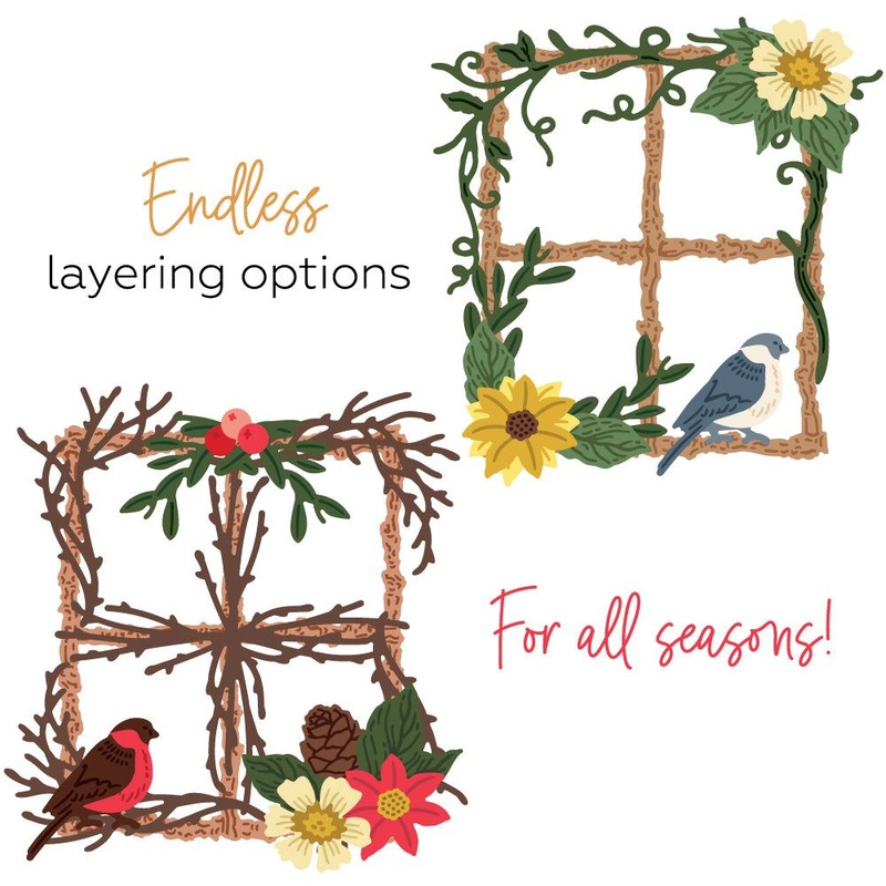 Lovely Layers: Seasonal Frame – Honey Cuts