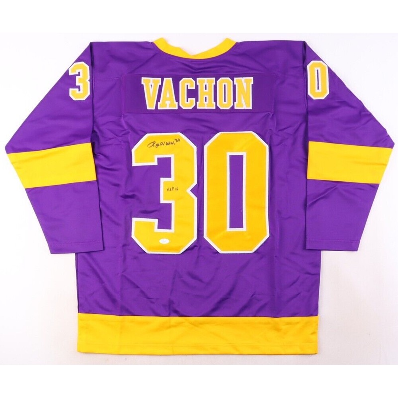 Rogie Vachon Signed Los Angeles Kings Jersey (JSA COA) 3xStanley Cup Champion