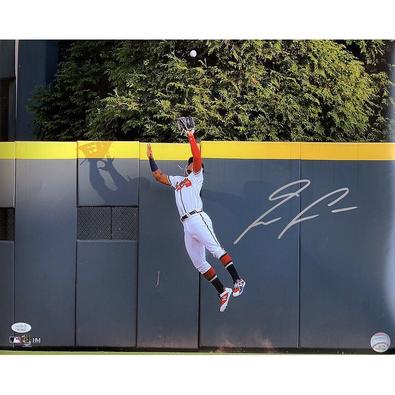 Ronald Acuna Jr. Signed 16×20 Atlanta Braves Jump Photo JSA ITP