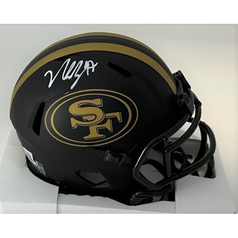 San Fran 49ers Pro Bowler NICK BOSA Signed ECLIPSE Speed Mini Helmet AUTO – BAS