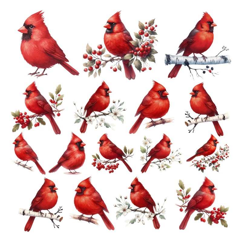 Simply Stated – Classic Christmas Cardinals Ephemera