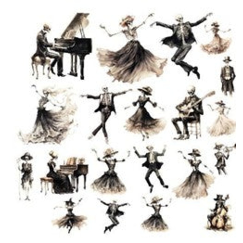 Simply Stated – Skeleton Party Dance Party Ephemera