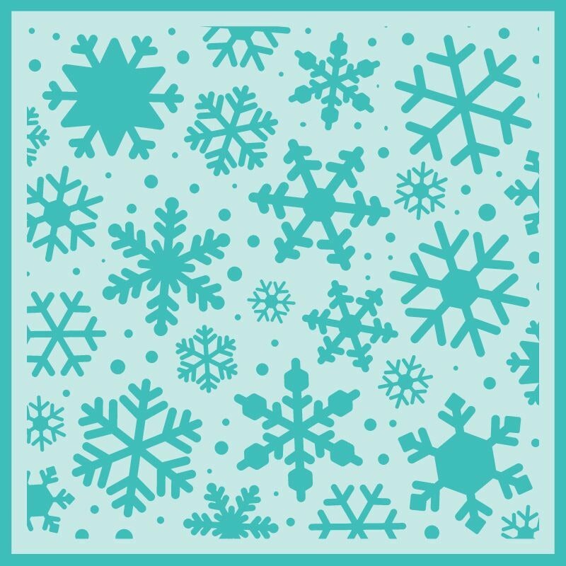 Snowfall – 6×6 Background Stencil