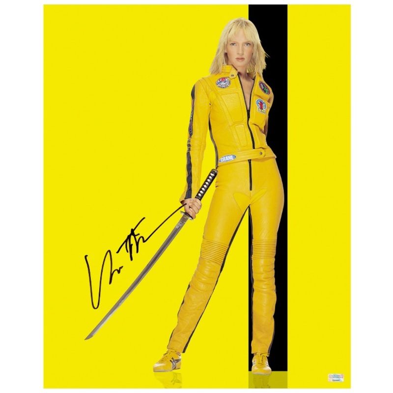 Uma Thurman Autographed 2003 Kill The Bride Bill Classic 16×20 Photo