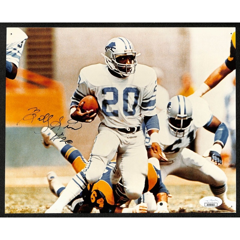Billy Sims Signed/Autographed 8×10 Photo Detroit Lions JSA 195938