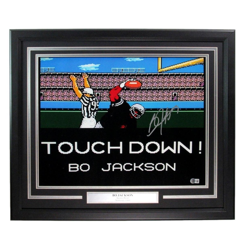 Bo Jackson Signed 16×20 Techmo Bowl Photo Framed Beckett 197312