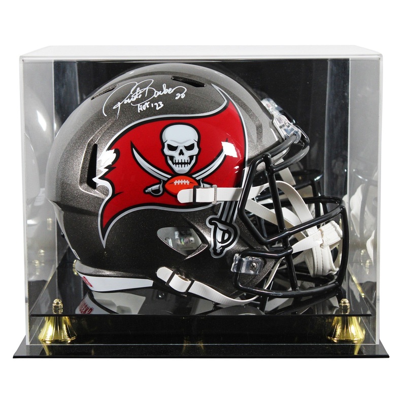 Buccaneers Ronde Barber HOF 2023 Signed F/S Speed Rep Helmet W/ Case BAS Wit