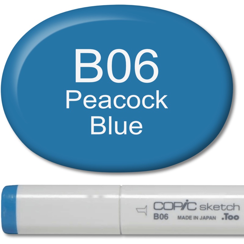 Copic Sketch Marker – B06 Peacock Blue