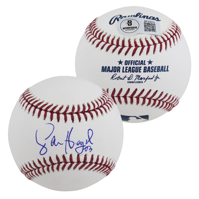 Padres Jason Heyward Authentic Signed Robert Manfred Oml Baseball BAS #BP33070
