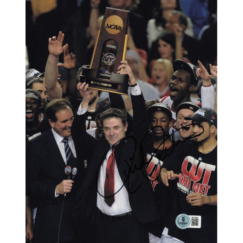 Rick Pitino Autographed 8×10 Photo Kentucky, Louisville Beckett BAS QR #BS12908