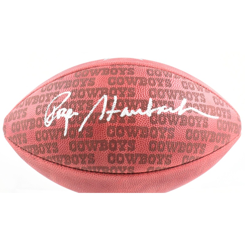 Roger Staubach Autographed Dallas Cowboys Showcase Duke Football- Beckett W Holo