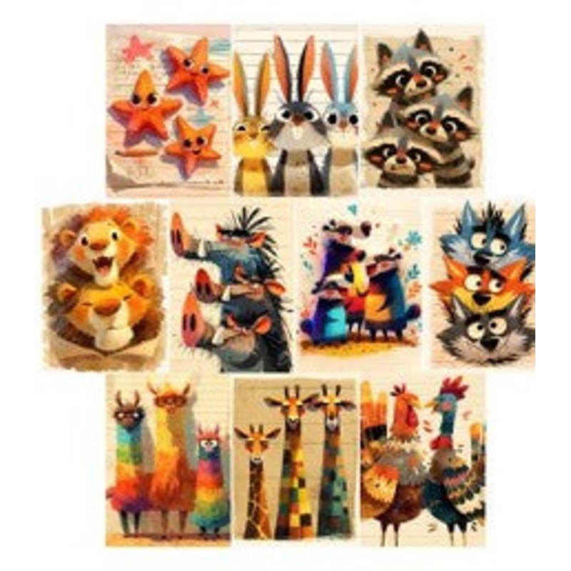 Simply Stated – Project Base Quirky Animals Card