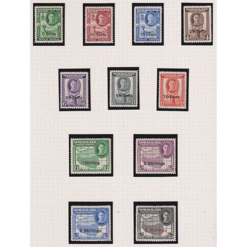 SOMALILAND 1951 SET SUPERB UNMOUNTED MINT
