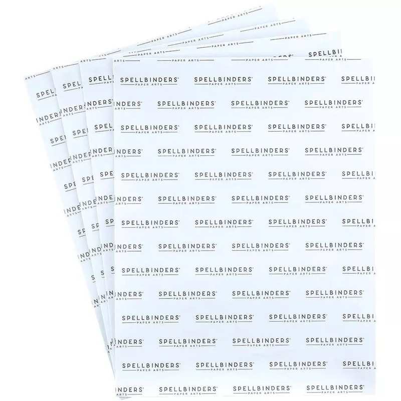 Spellbinders White Double-Sided Adhesive Liner Sheets – 8.5×11 – 4 Pack