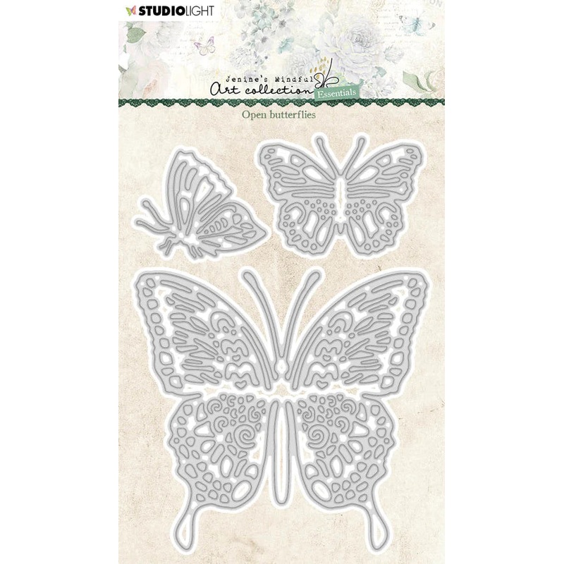 Studio Light Cutting Die Open Butterflies Essentials 98x138x1mm 3 PC nr.204