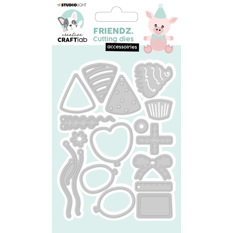 Studio Light Cutting Die Piggy Accessories Friendz 120x85x1mm 16 PC nr.272