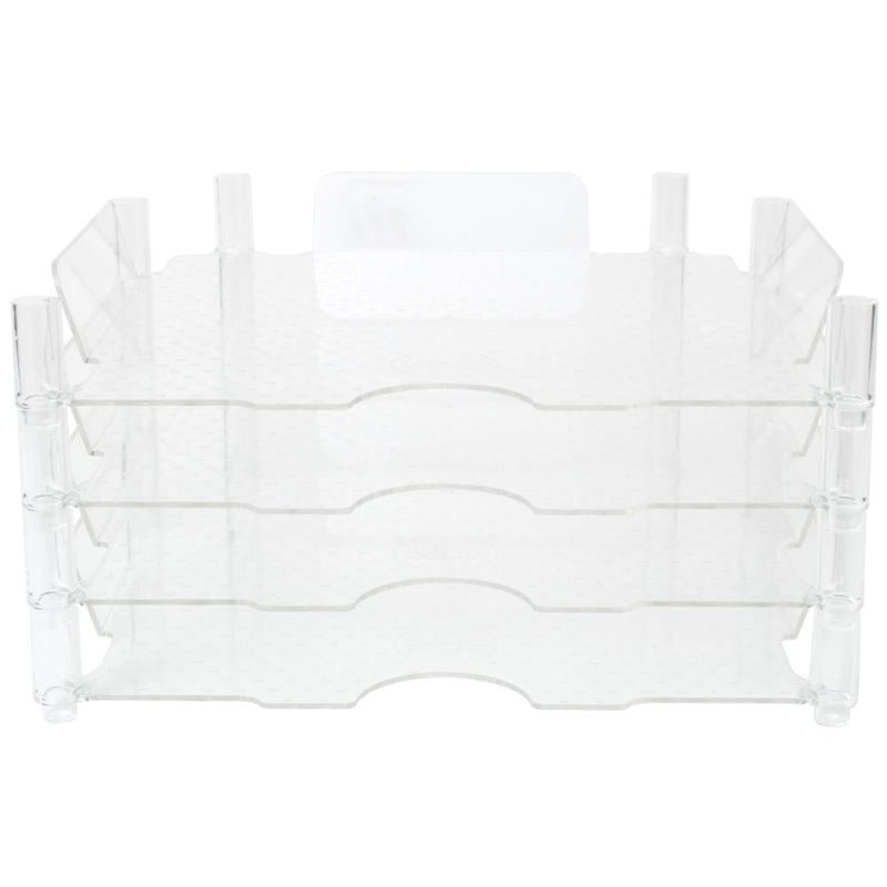 We R Stackable Acrylic Paper Trays Retail Packaged 4/Pkg Clear 12X12
