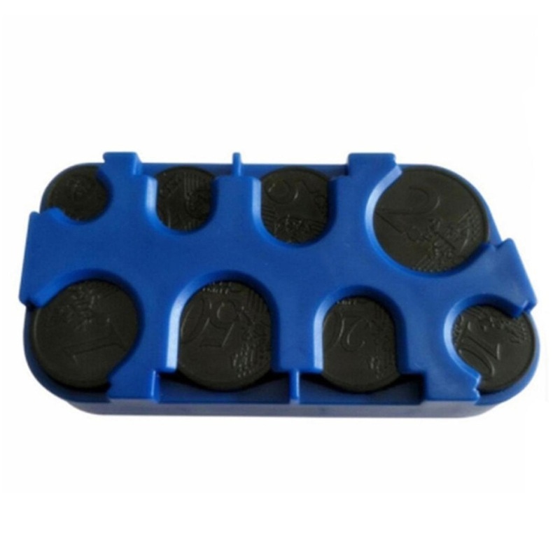 2pcs Coin Collection Box Grids Design Compact Convenient Coin Organizer for Storage Viewing Exchange Coin