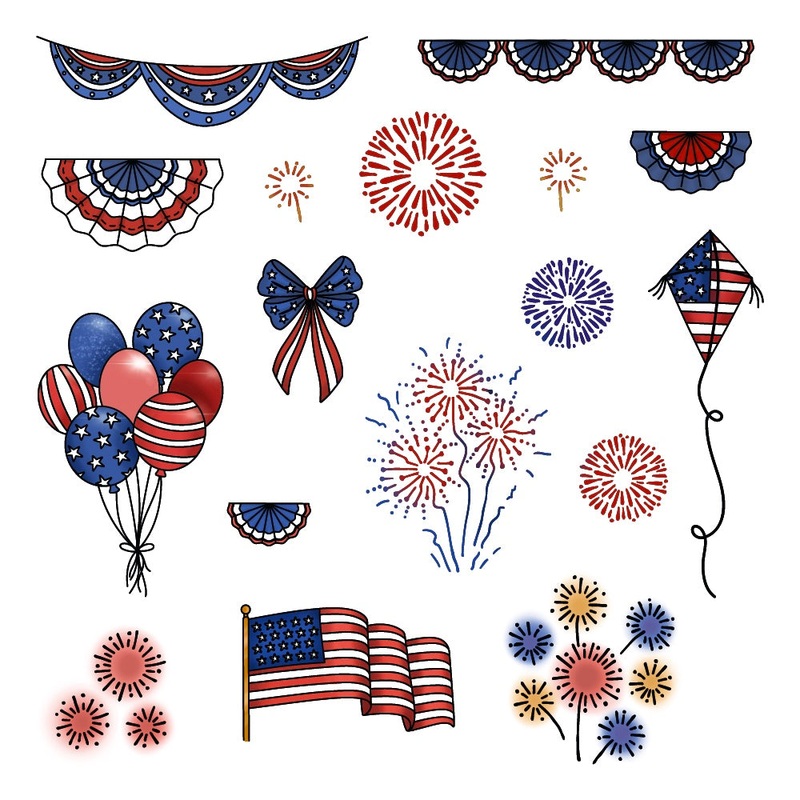 Big Pickup: Americana Add on – 6×8 Stamp Set