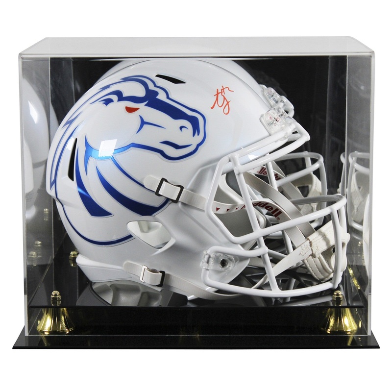 Boise State Ashton Jeanty Signed White Full Size Speed Rep Helmet W/ Case BAS W