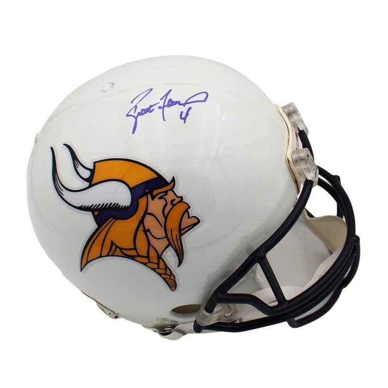 Brett Favre Signed Minnesota Vikings Authentic Custom White NFL Helmet