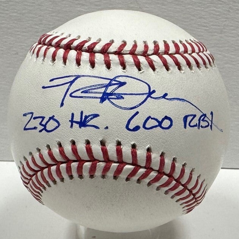 Brewers Outfielder ROB DEER Signed Official MLB Baseball AUTO w/ 230/600 – JSA