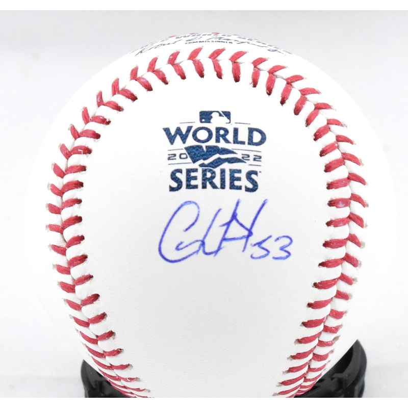 Cristian Javier Autographed Rawlings World Series OML Baseball – Beckett W Holo