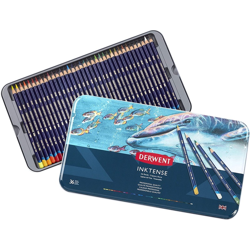 Derwent Inktense Pencil Sets, 36-Color Set