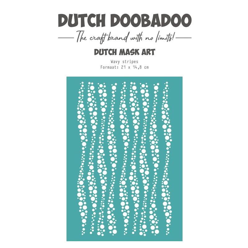 Dutch Doobadoo – Mask Art Wavy Stripes A5