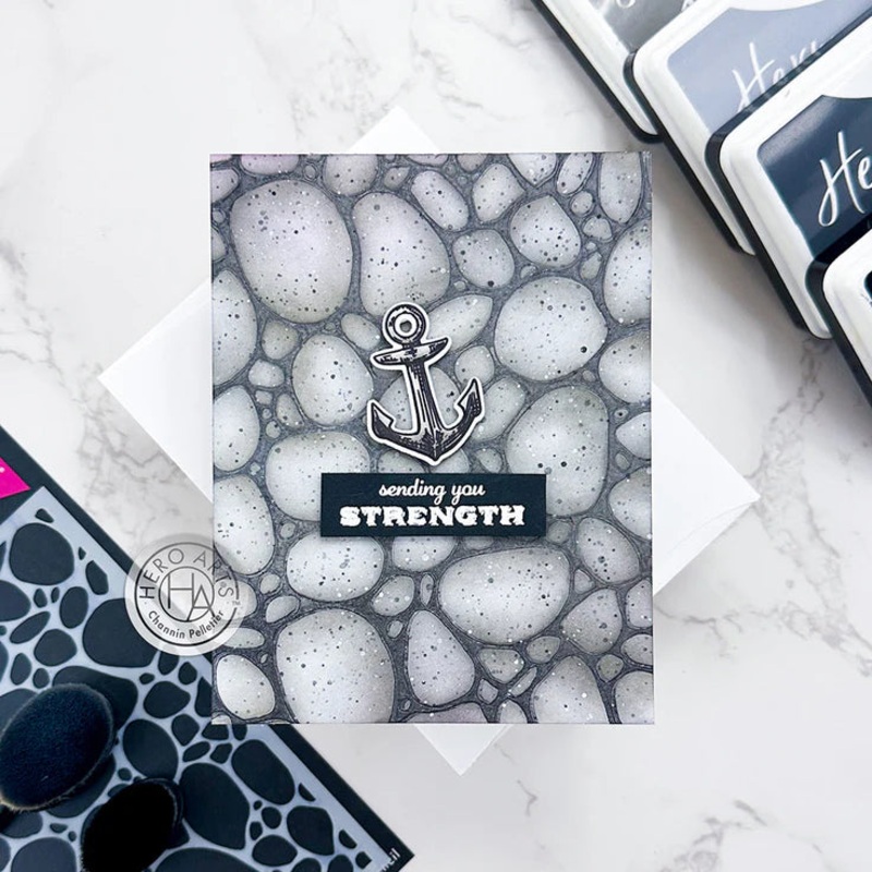 Hero Arts – Hero Arts Pebbles & Stones Stencil