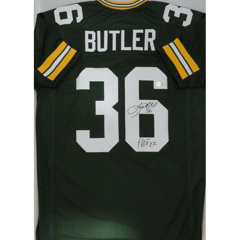Packers LEROY BUTLER Signed Green Custom Replica Jersey AUTO w/ HOF ’22 – BAS