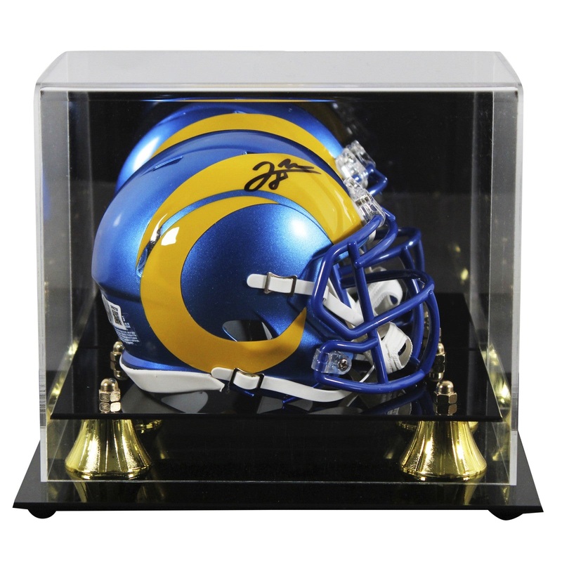 Rams Jared Verse Authentic Signed Speed Mini Helmet W/ Case BAS Witnessed