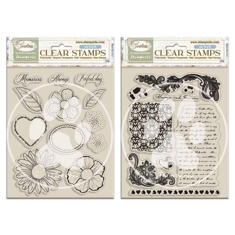 Stamperia Timeless Clear Stamp Bundle
