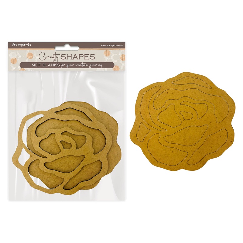 Stamperia Venice City of Art MDF Crafty Shapes Blanks Roses
